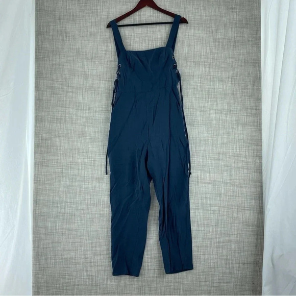 BCBG overalls jumpsuit Womens Size 6 blue 1203 - Picture 1 of 8